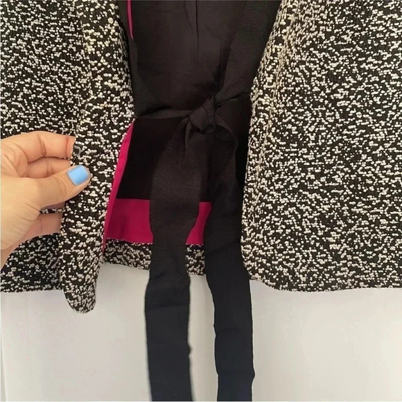 Ann Taylor Marble Black/White Dotted Blazer Jacket 6P NWT - Picture 7 of 12